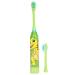 Kids Electric Toothbrush Children Electric Toothbrush Lovely Cartoon Pattern Teeth Cleaning Toothbrush for Oral Care(Light green)