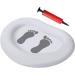 Inflatable Pool Foot Bath Basin | Portable Pool Feet Washer Portable White Pool Footbath with Pump Small Basin for Swimming Pool Clean Feet - Buy Online on GoSupps.com