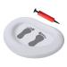 Inflatable Beach Foot Bath - Portable Pool Foot Wash Basin Tub White Inflatable Basin with Pump Foot Soaking Bath Basin for Swimming Pool Clean Feet