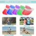Uptvin Pack of 5 Unisex 80s Style Sun Visor Hats - Perfect for Summer Beach Parties & Outdoor Activities - Buy Online on GoSupps.com