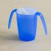 Ornamin Two Handled Mug 220 ml Blue with Spouted Lid - Small Opening | Ergonomic Plastic Mug for Shaky Hands | Drinking Aid Cup for Care - Feeding Cup - Buy Online on GoSupps.com