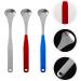 Healifty Adults Tongue Scraper 3pcs - Metal Tongue Cleaner for Bad Breath - Oral Care Beauty Tools - Buy Online on GoSupps.com