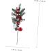 ABOOFAN 2Pcs christmas tree picks fake plant decorate decorative items Berry pine cone fruit plant flower branch nativity decor Jesus decorations crafts filler holly flowers - Buy Online on GoSupps.com