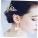 Housoutil Wedding Hair Accessories for Women Comb for Bridal Pearl Hair Comb Headwear for Women Gold Hair Tiaras for Women Hair Accessory for Girls Leaves European Style Bride - Buy Online on GoSupps.com