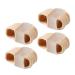 Beavorty 4Pcs Toe Separator Toe Double- hole Feet Toe Spacers Nylon Toe Valgus Orthotics Correction Tool for Woman Men Overlapping Straighteners 6X3.2CM