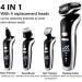 Electric Razor for Men - 4D Rechargeable Shaver & Hair Clipper | Professional Trimmer for Adult Hair Cutting - Buy Online on GoSupps.com