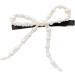 AJOIDR Artificial Pearls Bowknot Hair Clip Elegant Ribbon Crystal Hairpin Barrettes for Women Side Bangs Hair Styling Accessory - Buy Online on GoSupps.com