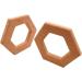 Wendysun 3pcs Cartoon Wood Teether Set | Natural Animal Hexagon Baby Teething Toy - Buy Online on GoSupps.com