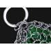 316 Stainless Steel Chainmail Scrubber with Silicone Insert - Green Cast Iron Cleaner - Buy Online on GoSupps.com