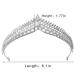 Obmyec Wedding Pearl Crystal Head Crown Queen Rhinestone Tiara Set - Bridal Hair Accessories for Women - Buy Online on GoSupps.com