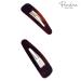 Parcelona French Mini Set of 4 Small Celluloid Acetate Snap Hair Clips - Tortoise Shell Brown - Made in France - Buy Online on GoSupps.com
