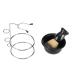 4-Piece Stainless Steel Shaving Set | Manual Razor Stand Brush & Bowl | Premium Grooming Kit for Men - Buy Online on GoSupps.com