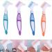 4 Packs Denture Brush Double Bristle Head Denture Brush Denture Cleaning Brush Multi-Layered Bristles False Teeth Brush for Denture Care - Buy Online on GoSupps.com