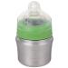 Klean Kanteen Kid Kanteen Wide Mouth Single Wall Stainless Steel Baby Bottle with Dust Cover 9 Ounce Stainless