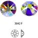 DONGZHOU Round Crystal AB Sew On Rhinestones | Flatback Fancy Rhinestone for Clothes & Jewelry | DIY Gemstone Strass - AB-XIRUS 3042F - Buy Online on GoSupps.com