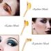 Beauty Kate 5-Piece Oval Makeup Brushes Set - Professional Toothbrush Design for Foundation, Contour, Concealer, Eyeliner Blending - Rose Gold Black - Style 5 - Buy Online on GoSupps.com