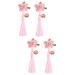 ibasenice 2 Pairs Kids Barrettes for Hair Hanfu Hair Accessories Girl Barrettes Clip Flower Hair Clip Kids Hair Accessories Hair Clip for Han Chinese Clothing Child Candy Bag Tassel