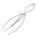 FOMIYES Eyebrow Shaper Ruler Measure Ruler Eyebrow Drawing Tool Template Positioning Ruler Stainless Steel