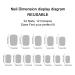 Square Press On Nails Short | Gradient Pink White Fake Nails | 24 Pcs Full Cover Nail Tips for Women & Girls | LPOODDNU Nail Art Decorations - Buy Online on GoSupps.com