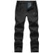 Gopune Men's Snow Ski Waterproof Softshell Pants Outdoor Windproof Warm Hiking Insulated Pants Black 32