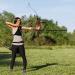 Archery Chest Guard - Upgraded Black Adjustable Nylon Mesh PU Protector for Men and Women | Free Size Hunting and Shooting Chest Protection - Buy Online on GoSupps.com