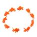 Balacoo 10 pieces of artificial goldfish realistic plastic floating tropical fish figure mini animal toys for aquarium aquarium decor ornament