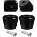Abaodam Rubber Brake Block Stoppers | PU Roller Skate Toe Stoppers - Black - Buy Online on GoSupps.com