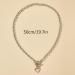 Missgrace Dainty Love Layered Choker Necklaces - Handmade Silver Pendant Set for Women & Girls - Adjustable Multilayer Chains - Buy Online on GoSupps.com