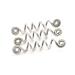 Viking Hair Beads Spiral Coils-Beard Jewelry Dwarven Beard Coils Beard Hair Accessory Dreadlock Hair Accessories Vikings Spiral Hair Beads for Beards Hair Pendants &Bracelets DIY (3 middle pcs)