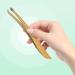 Shlutesoy High Elasticity Rust-Proof Eyelash Tweezer - Mini Colorful Professional Tool for Salon, Golden - Buy Online on GoSupps.com
