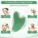 Natural Heart-Shaped Gua Sha Stone - 100% Jade Massage Tool for Face Neck & Skin Care | Relaxing Beauty Essential (Green) - Buy Online on GoSupps.com