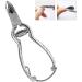 Cuticle Nipper Lightweight 5.3 * 2.2 * 0.5Inch Stainless Steel Compact Size Pedicure Tool Practical Adults for Home Nail Professional Salon - Buy Online on GoSupps.com