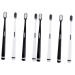 Frcolor 8 STK Wangan Hair toothbrush toothbrushes tooth hygiene black silk toothbrush mother tooth cleaning brush toothbrush for deep cleaning of the gums.