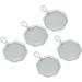 Makeup Puff Box Octagonal Powder Puff Container 5-Piece Gray Dustproof Safe Box for Dressing Tables - Buy Online on GoSupps.com