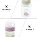 Toyvian Glass Baby Bottle with Slow Flow Anti-Colic Nipple - BPA Free, 240ml Pink Bottle for Milk Powder Storage - Buy Online on GoSupps.com