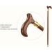 Wooden Crutch Wenge Wooden Walking Stick is Used for Outdoor Walks of The Elderly Beautiful Scenery Bathing in Sunlight - Buy Online on GoSupps.com