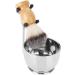 Men's Beard Care Set - Professional Stainless Steel Razor Kit Soap Peel Frame Stand & Brush - Perfect Gift for Friends - Buy Online on GoSupps.com