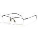 Cyxus Blue Light Glasses for Men Semi Rim Glasses Crystal Lens Rimless Glasses Computer Glasses UV Blocking Gaming Eyeglasses 07 - Titanium Black Frame