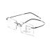 Ultra-Lightweight Rimless Reading Glasses for Men Progressive Multifocus Readers Anti Blue Light Glasses(Grandeur:2.0x)