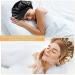 Premium 2-Piece Satin Hair Hood Set for Women | Night Sleep Hat for Curly Short & Long Hair | Reusable & Elastic - Gold & Black - Buy Online on GoSupps.com