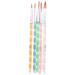 ecaqlin 5pcs Acrylic Nail Art UV Gel Carving Pen Brush Liquid Powder DIY No. 4/6/8/10/12