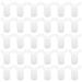 HQdeal 100 Pieces Nail Display Tips Nail Swatch Sticks Nail Display Sticks Nail Display Ring Plastic Nail Art Tips for Nail Gel Polish Practice Natural Color