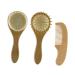FOMIYES 3pcs Bath Brush Set Round Hairbrush Kids Cleaning Set Baby Grooming Kit Newborn Shower Pouf Brush Body Cleaning Scrubber Bath Body Brush Baby Comb Newborn Hair Comb Baby Brush Comb
