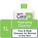CeraVe Hydrating Cleanser for Normal to Dry Skin 1 Litre with Hyaluronic Acid and 3 Essential Ceramides 1 l (Pack of 1) - Buy Online on GoSupps.com