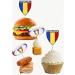 Romania Flag Rugby Ball Food & Cupcake Picks Toppers Party Decorations (14 Pack) - Buy Online on GoSupps.com