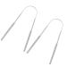 Tongue scraping for adults plaque remover for teeth metal brush cleaner U-shaped stainless steel tongue scraper removal of bad breath protection of oral health