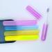 Quesuc Toothbrush Etui - 4 Pack Portable Plastic Storage Box for Travel & Camping | Color-Coded Toothbrush Covers - Buy Online on GoSupps.com