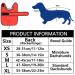 Buy Geyecete Adjustable Waterproof Dog Raincoat for Dachshund - Reflective Velcro Fastener Ideal for Miniature Dackel - Size L (47-50cm) - International Shipping Available - Buy Online on GoSupps.com