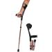 Forearm Crutches for Adults Aluminum Forearm Crutches Folding Forearm Crutches Crutch for Walking Suitable for Those with Leg Fractures and Limited Mobility