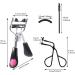 4 in 1 Eyelash Curler Kit for Women - Black Lash Curler Comb Eyebrow Brush & 4 Refill Pads for Perfect Curved Eyebrows - Buy Online on GoSupps.com